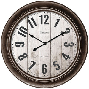 Westclox(R) 32931AW 15.5"" Wall Clock with Antique Bronze Finish