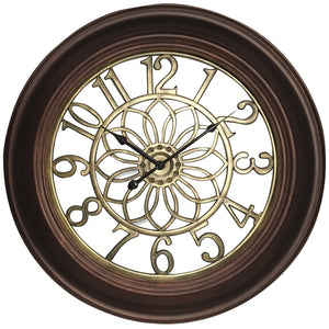 Westclox(R) 32946B 22.75"" Wall Clock with Antique Bronze & Gold Finish