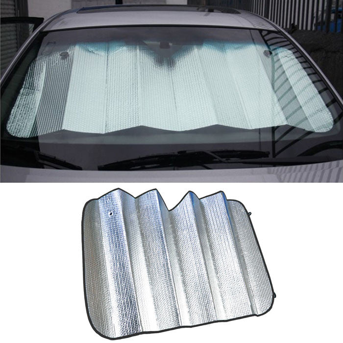 Car sun shade 140 X 70cm double-sided silver bubble cotton Sun insulation