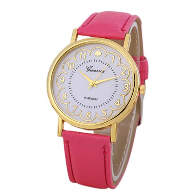 Women Watches Leather Band Analog Quartz Wrist Watch Hot