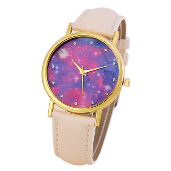 Women Watches Leather Band Analog Quartz Wrist Watch BG