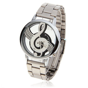 Watches Note Music Notation Metal Quartz Wristwatch Fashion