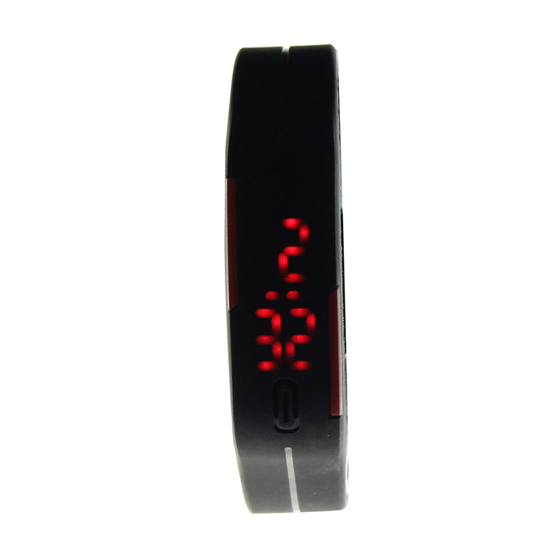 Ultra Thin Men Girl Sports Silicone Digital LED Sports Bracelet Wrist Watch