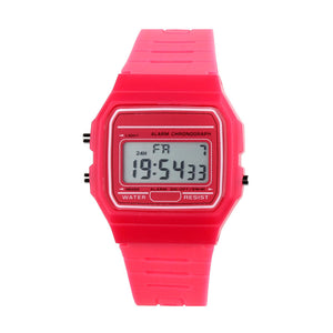 New Silicone Rubber Strap Retro Vintage Digital Watch Boys Girls Mens