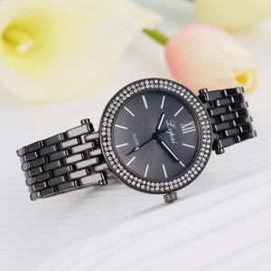 LVPAI Watches Women Quartz Wristwatch Clock Ladies Dress Gift Watches Black