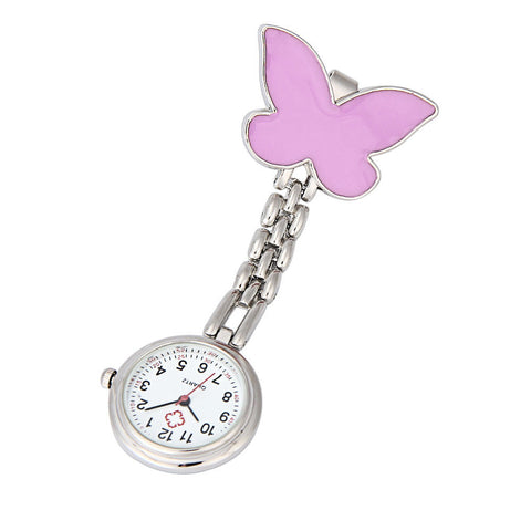 Nurse Clip-on Fob Brooch Pendant Hanging Butterfly Watch Pocket Watch New