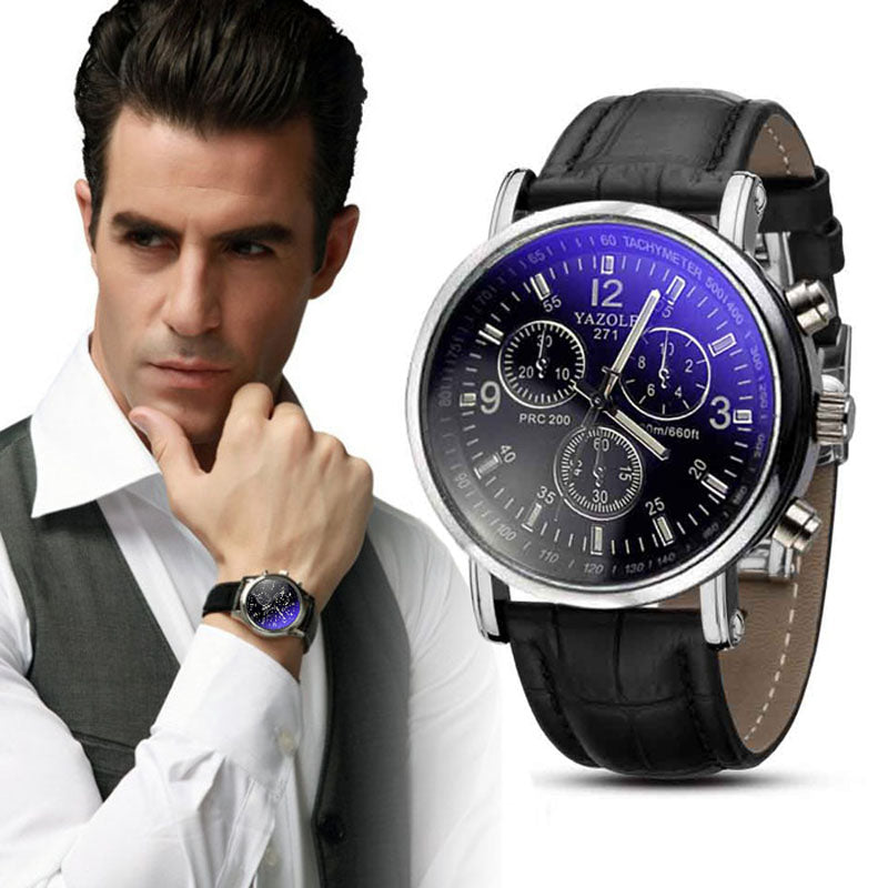 Luxury Fashion Crocodile Faux Leather Men""s Analog Watch Watches New