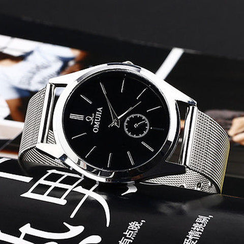 Fashion Luxury Men's Women's Stainless Steel Band Quartz Wrist Watches