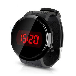 Fashion Waterproof Men LED Touch Screen Day Date Silicone Wrist Watch