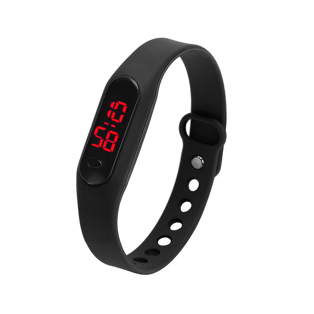 Rubber LED Womens Mens Date Sports Bracelet Digital Wrist Watch