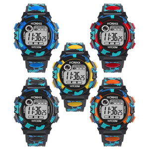 Kids Child Boy Girl Multifunction Waterproof Sports Electronic Watch Watches