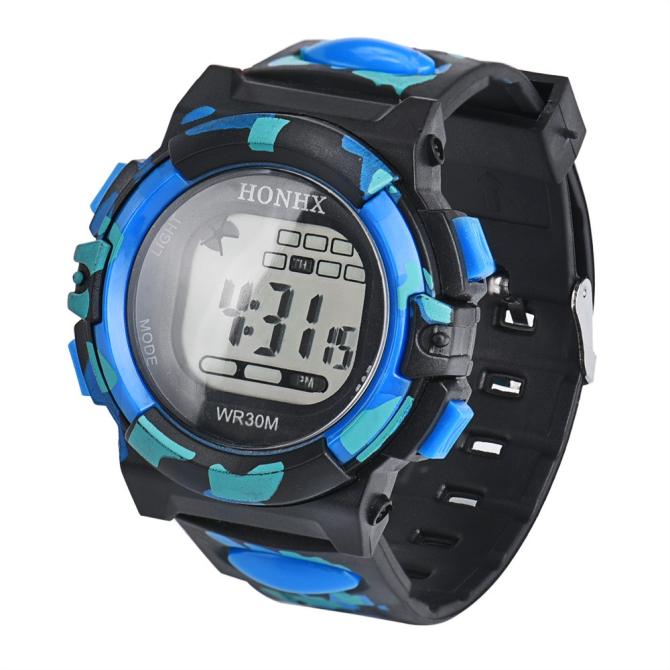 LED Digital Electronic Multifunction Waterproof Child Kids Boy's Girl's Watch