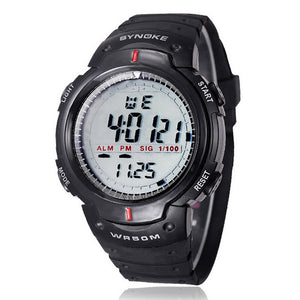 Waterproof Outdoor Sports Men Digital LED Quartz Alarm Date Wrist Watch