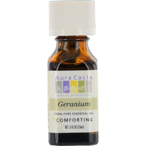 ESSENTIAL OILS AURA CACIA by Aura Cacia GERANIUM-ESSENTIAL OIL .5 OZ