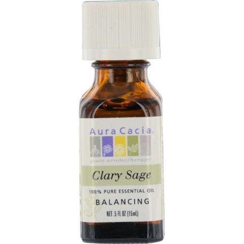 ESSENTIAL OILS AURA CACIA by Aura Cacia CLARY SAGE-ESSENTIAL OIL .5 OZ