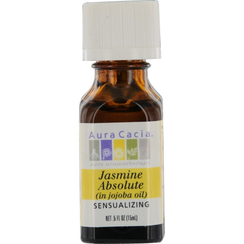 ESSENTIAL OILS AURA CACIA by Aura Cacia JASMINE ABSOLUTE IN JOJOBA OIL .5 OZ