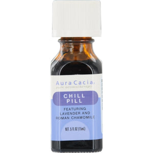 ESSENTIAL OILS AURA CACIA by Aura Cacia CHILL PILL-ESSENTIAL OIL .5 OZ