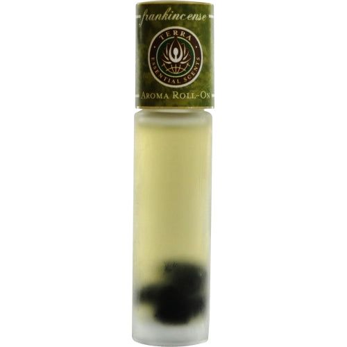 TERRA ESSENTIAL SCENTS by Terra Essential Scents FRANKINCENSE AROMA ROLL ON - ESSENTIAL OILS & RESIN OF FRANKINCENSE WITH OBSIDIAN GEMSTONES IN JOJOBA OIL  .33 OZ