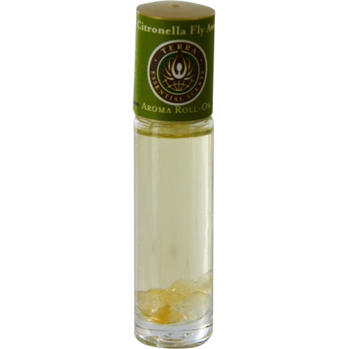 TERRA ESSENTIAL SCENTS by Terra Essential Scents ROSE AROMA ROLL ON - ESSENTIAL OILS OF LOTUS WITH ROSE QUARTZ GEMSTONES IN JOJOBA OIL .33 OZ