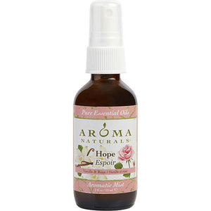 HOPE AROMATHERAPY by Hope Aromatherapy AROMATIC MIST SPRAY 2 OZ.  COMBINES THE ESSENTIAL OILS OF VANILLA & ROSE.