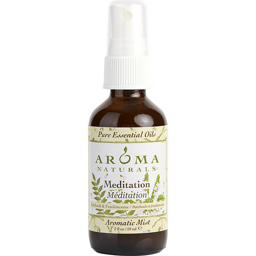 MEDITATION AROMATHERAPY by Mediation Aromatherapy AROMATIC MIST SPRAY 2 OZ.  COMBINES THE ESSENTIAL OILS OF PATCHOULI & FRANKINCENSE TO CREATE A WARM AND COMFORTABLE ATMOSPHERE.