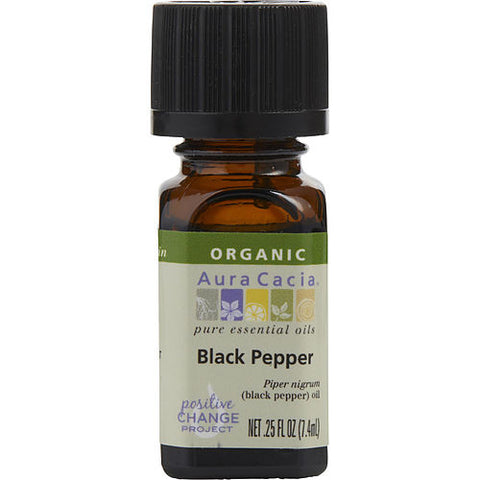 ESSENTIAL OILS AURA CACIA by Aura Cacia BLACK PEPPER-ORGANIC ESSENTIAL OIL .25 OZ