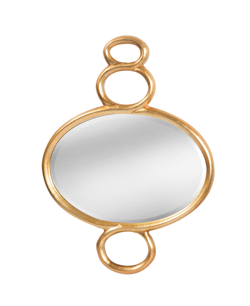 Mirror Master Home Decorative Ballora Wall Mirror Appealing Figure Eight Crested Design