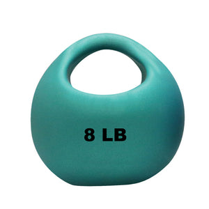 Cando Massage Fitness Equipment One Handle Medicine Ball - 8 Lb - Green